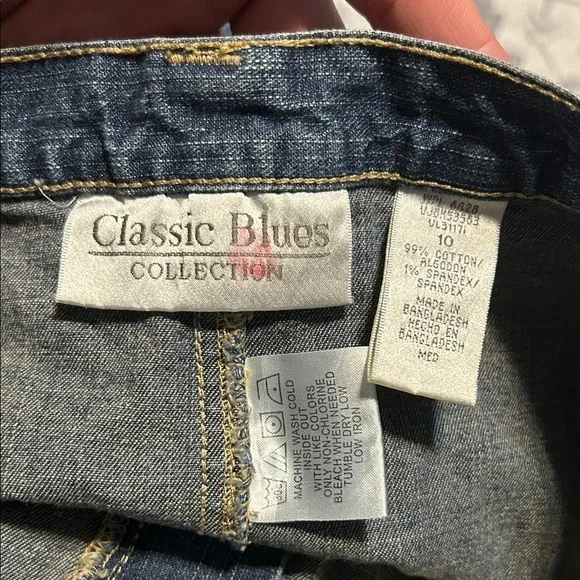 Classic Blues Dark Blue Denim Skirt No Split - Picture 7 of 8